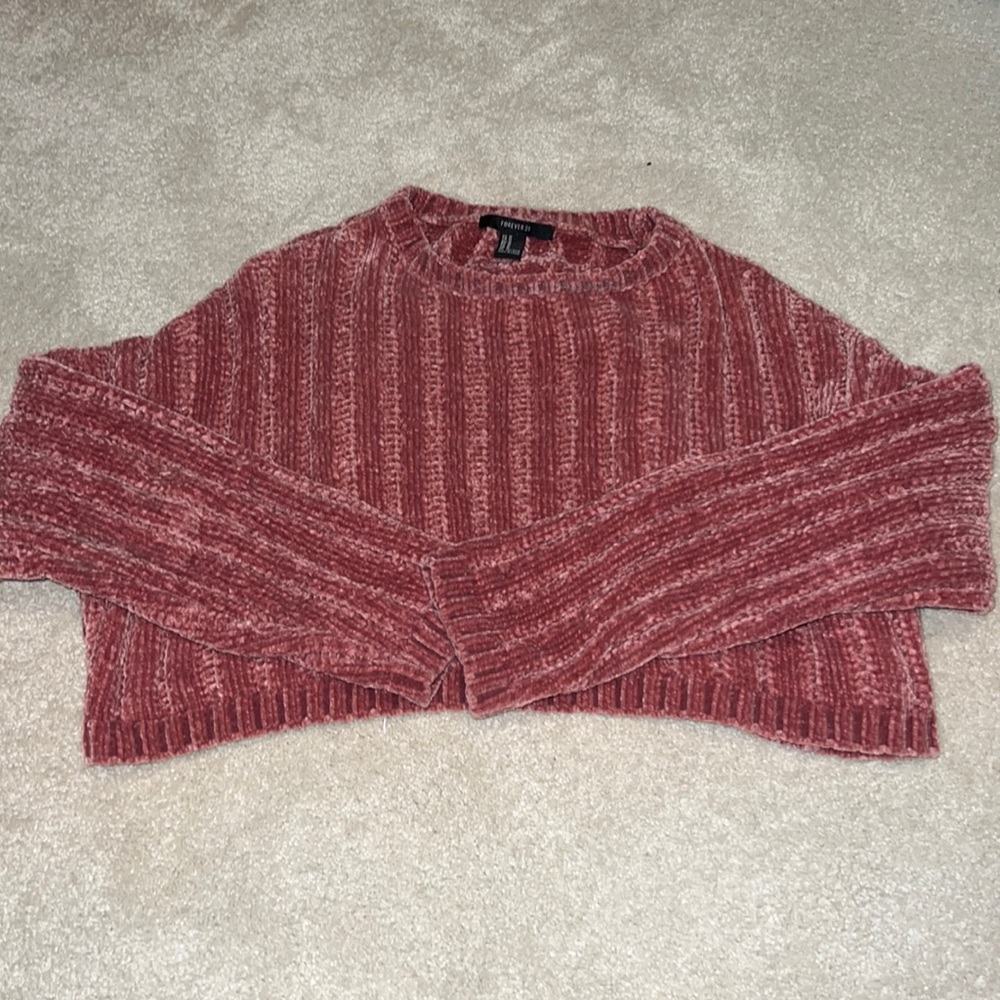 Forever 21 pink cropped sweater!